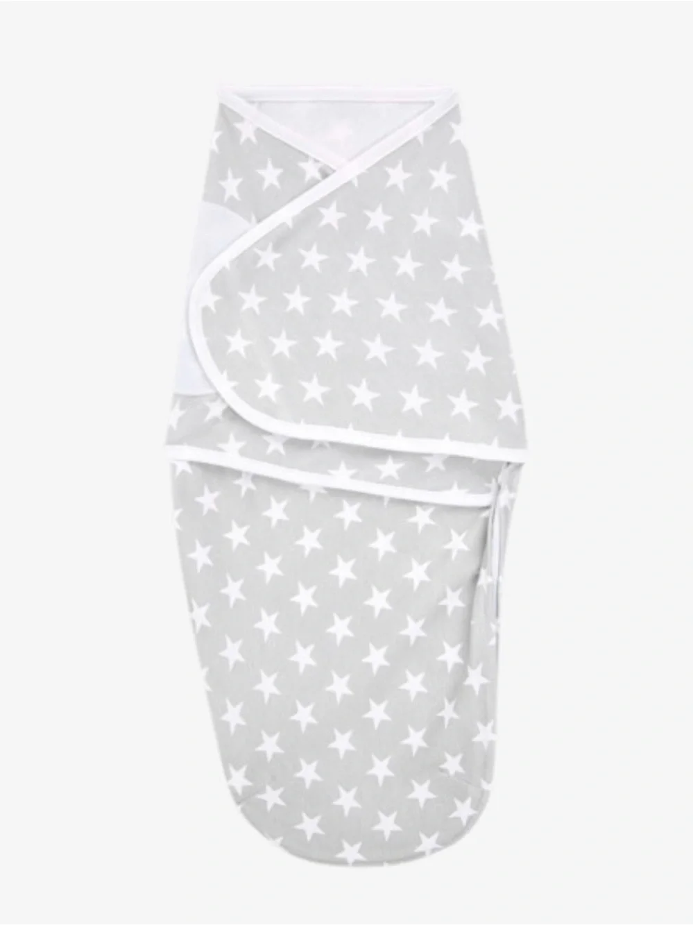 aden + anais Neutral Star & Heather 3-Pack Swaddle Set in White and Gray